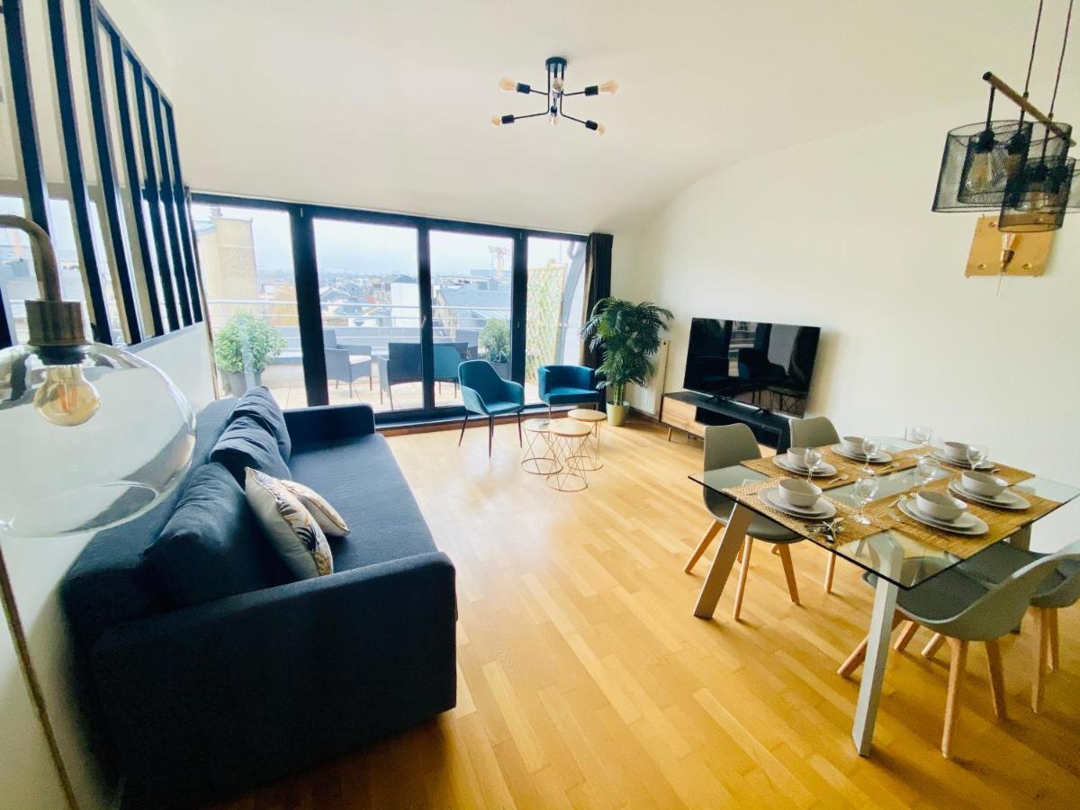 The Luxury Green Penthouse In City Center With Terrace And Free Parking Luxembourg Exterior photo